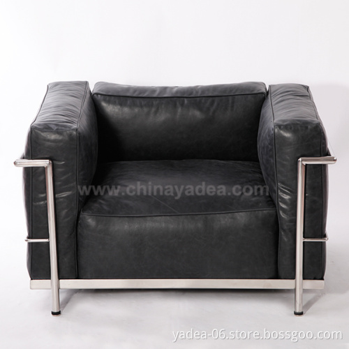 Living Room Sofa And Accent Chairs Le Corbusier Designer Sofa LC3 Style Armchair